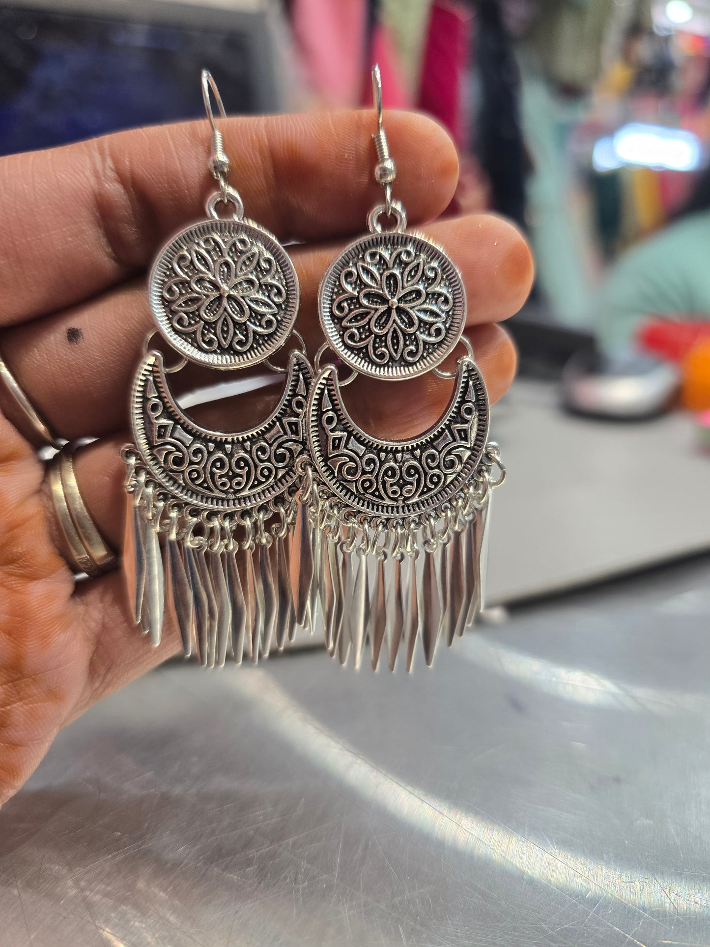 Beautiful designer oxidised earrings