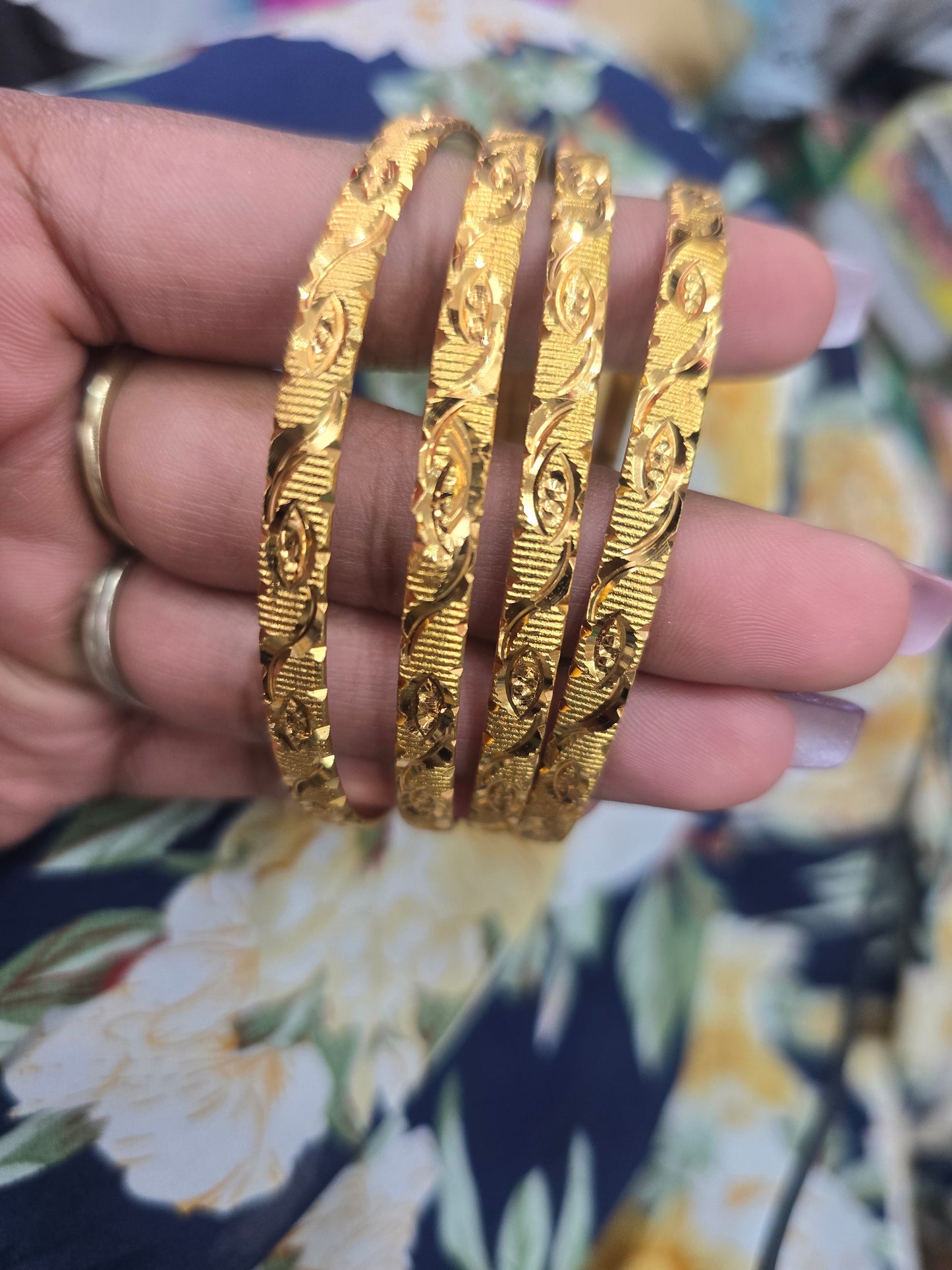 Beautiful gold plated bangles