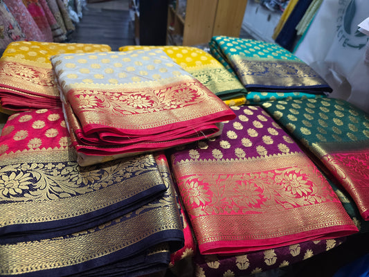 Beautiful designer silk saree