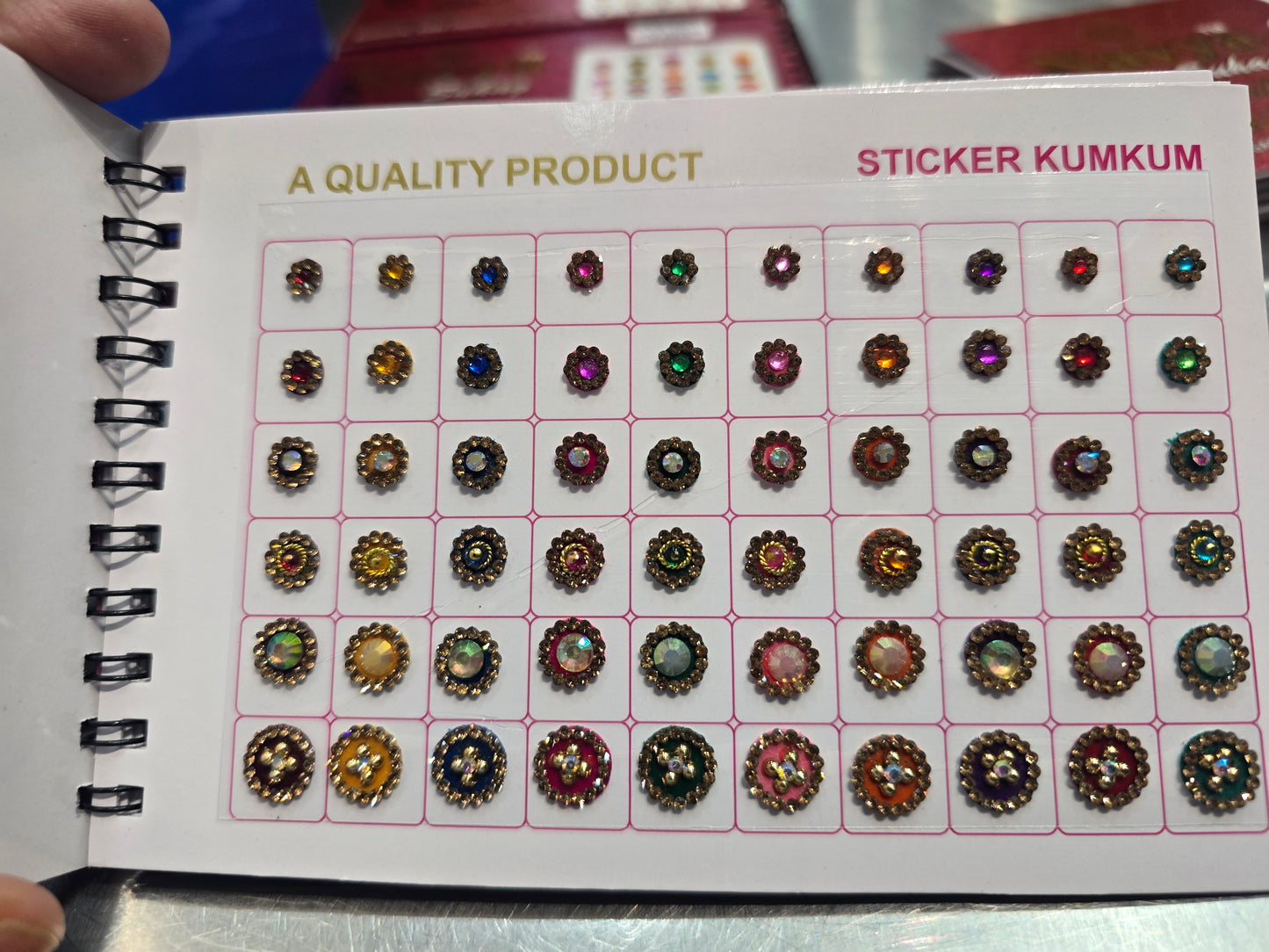 #2 Beautiful designer gold stone tikka/bindi book