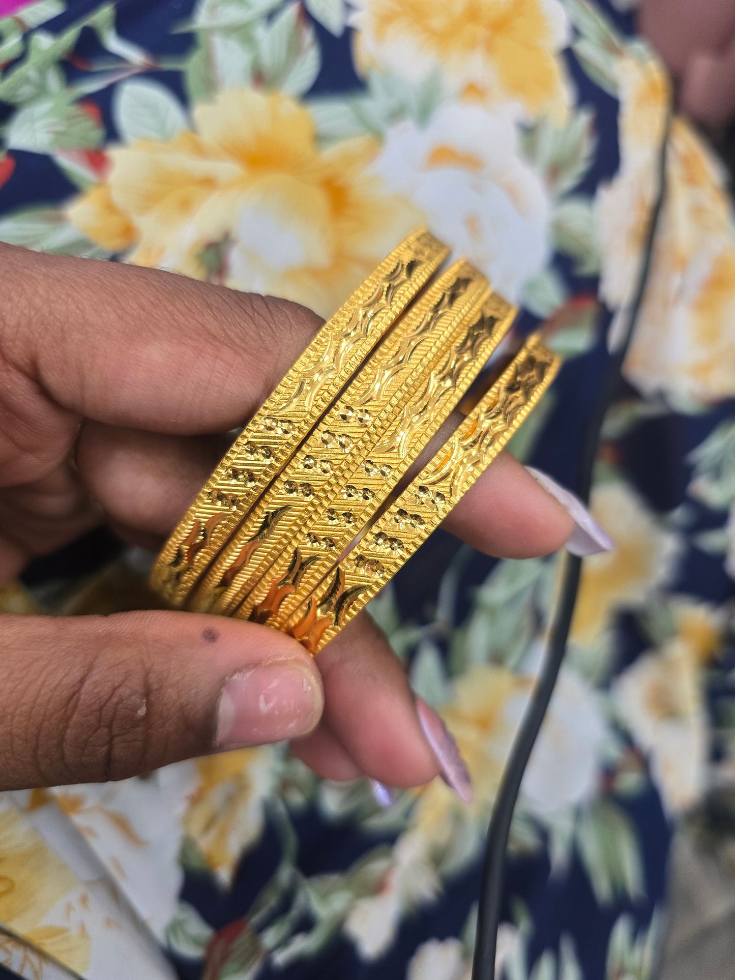 Beautiful gold plated bangles