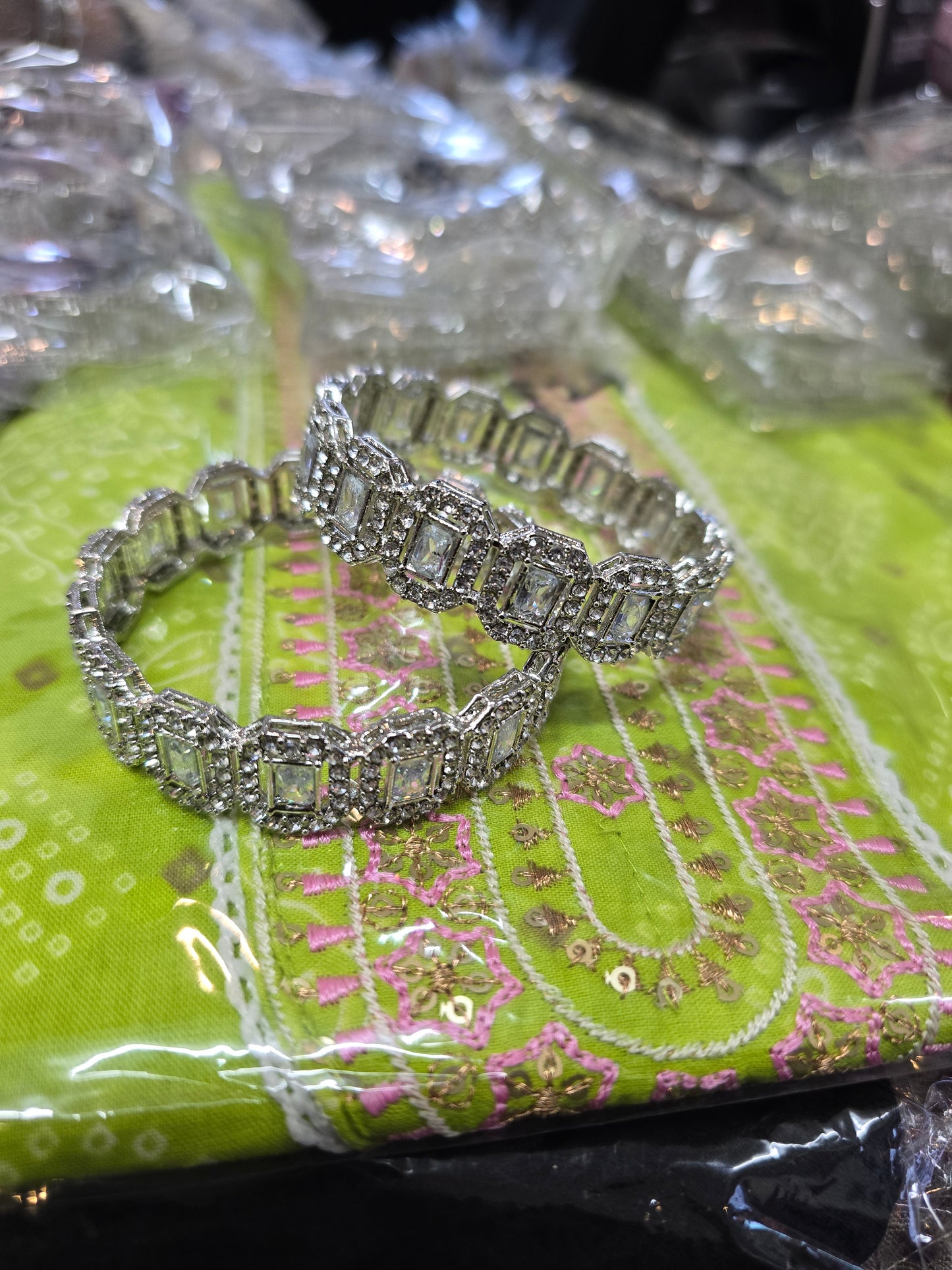 Beautiful designer silver  kara