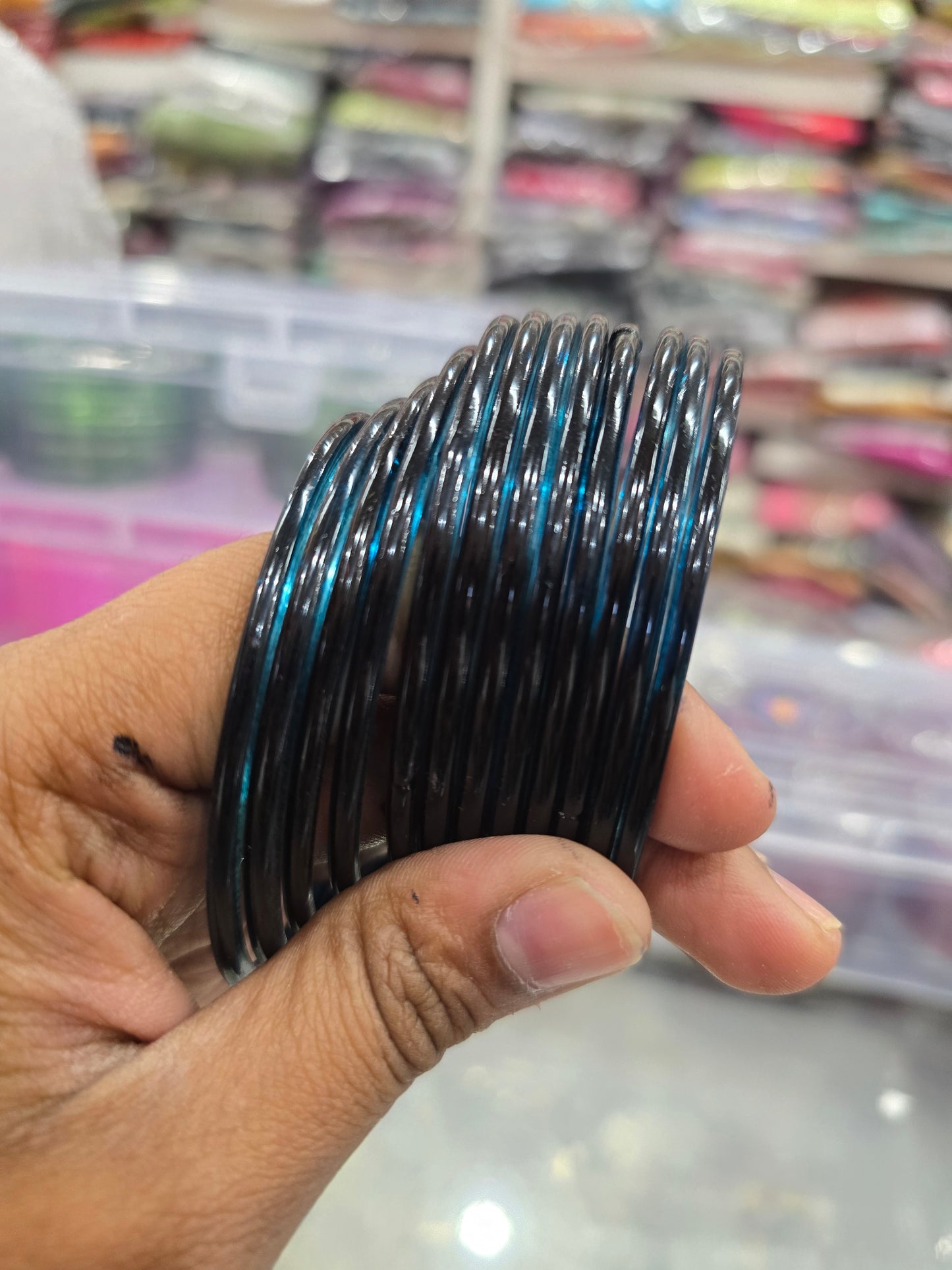 Beautiful designer jelly glass bangles