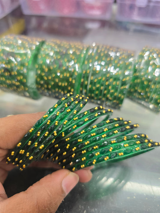 Beautiful designer raindrop bangles set