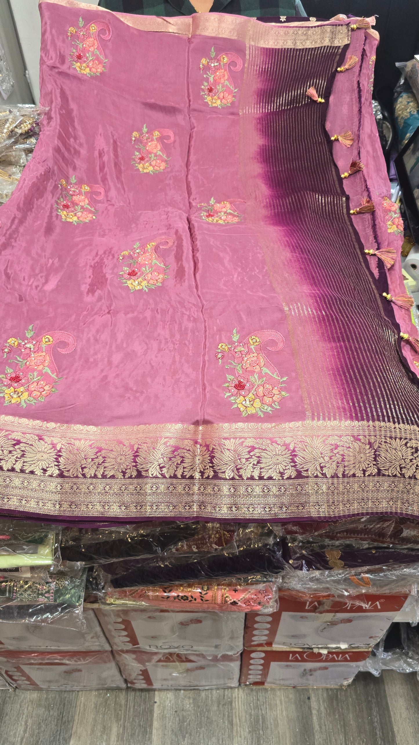 Beautiful designer silk saree