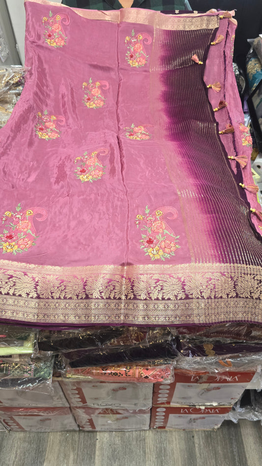 Beautiful designer silk saree