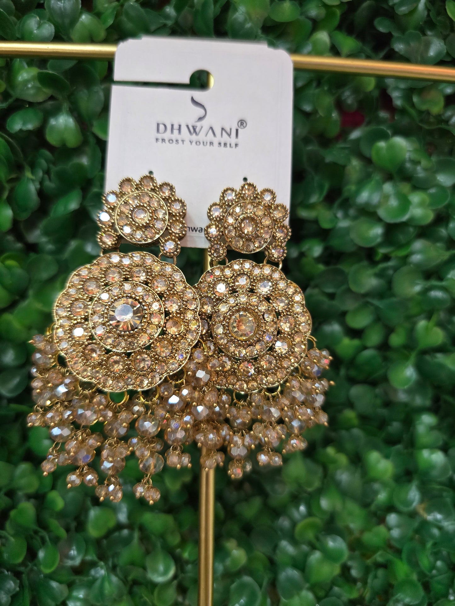 Beautiful designer gold  earrings