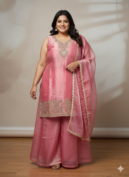 Beautiful designer plazo suit