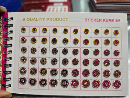 #1 Beautiful designer gold stone tikka/bindi book