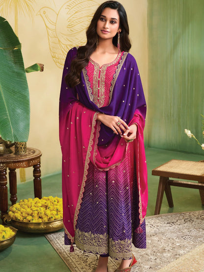 Beautiful designer bandhani anarkhali suit