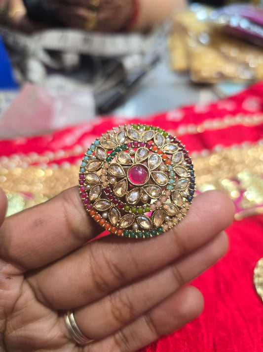 Beautiful designer  multicoloured ring