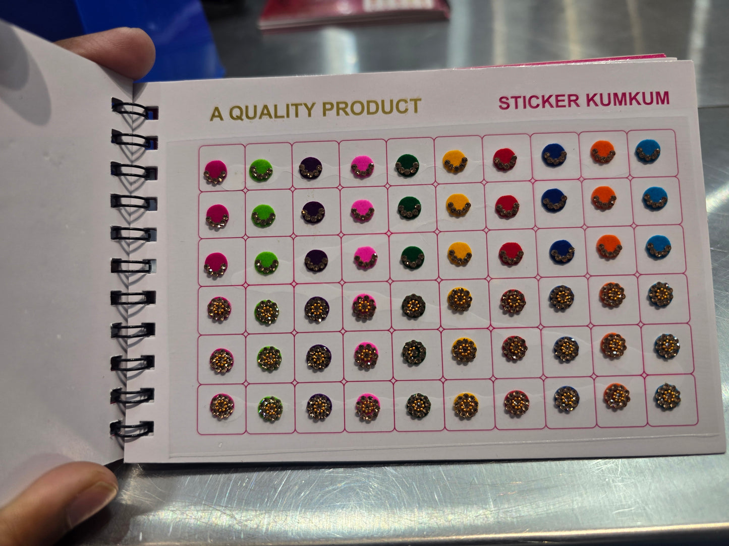 #4 Beautiful designer gold stone tikka/bindi book