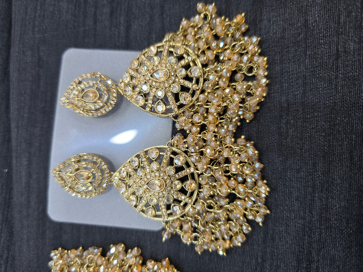 Beautiful designer gold  necklace set