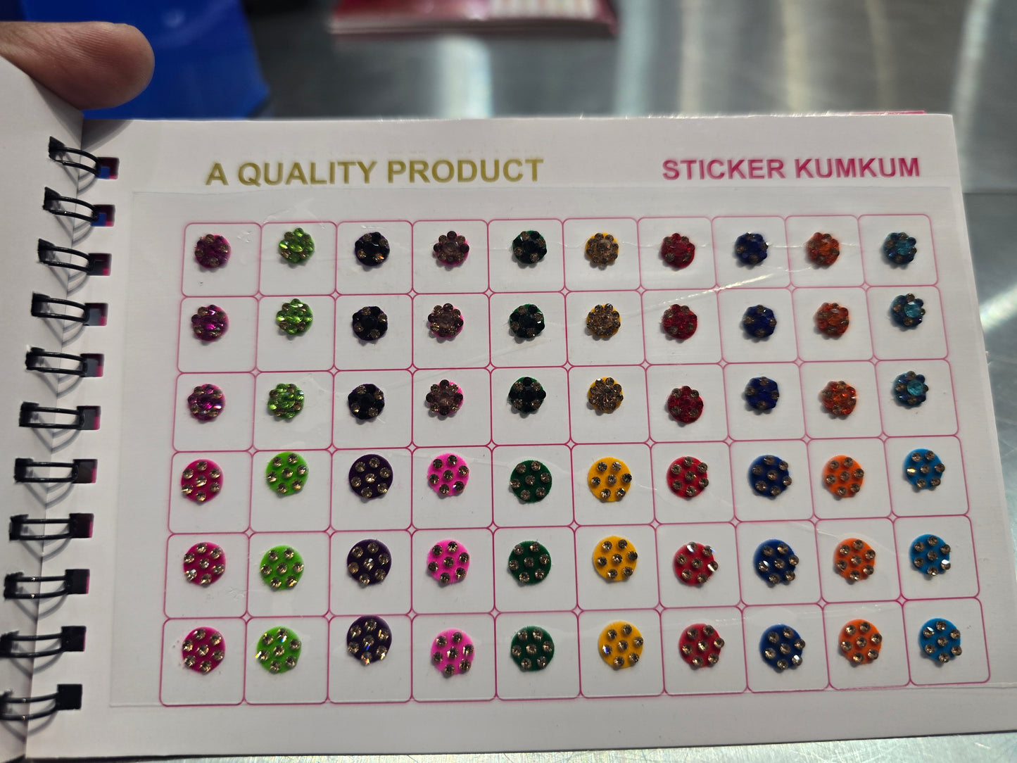 #4 Beautiful designer gold stone tikka/bindi book
