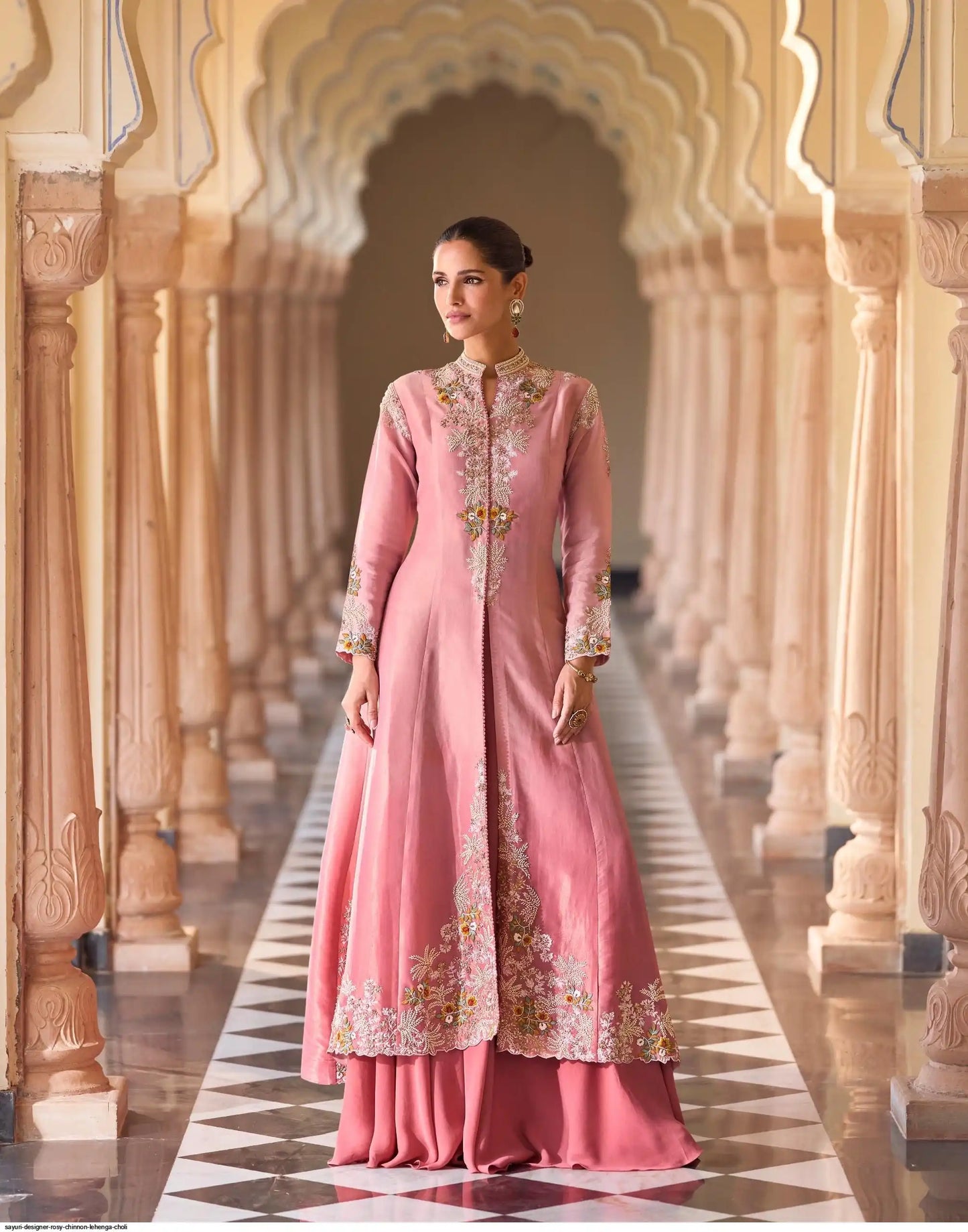 Beautiful designer indo western plazo choli with koti