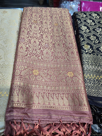 Beautiful designer temple silk saree