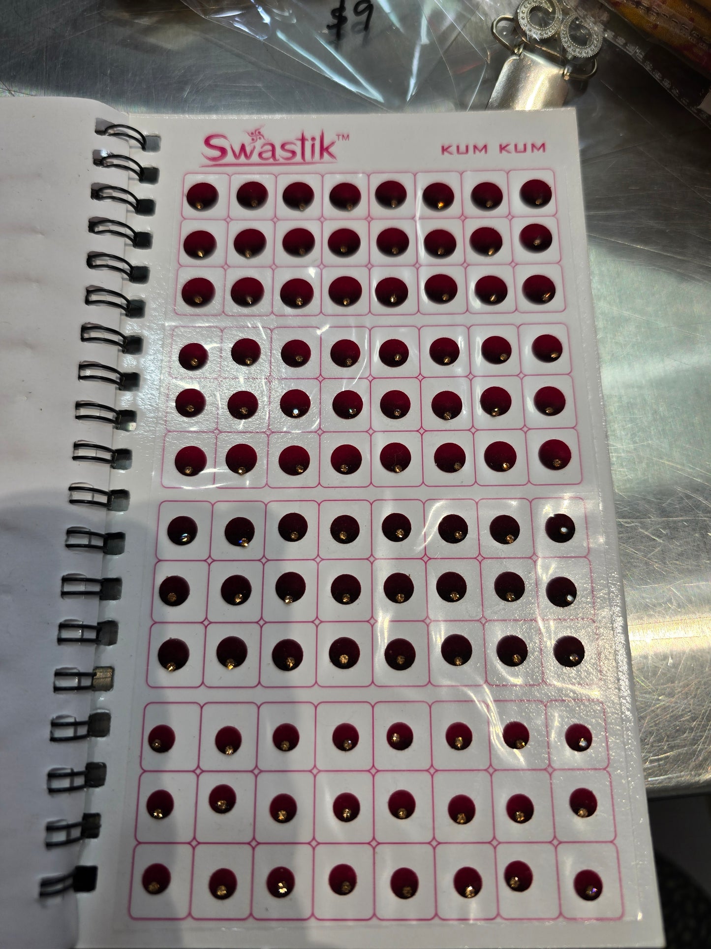 Multicolor velvet bindi book