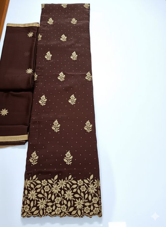 Beautiful designer unstitched punjabi patiala suit