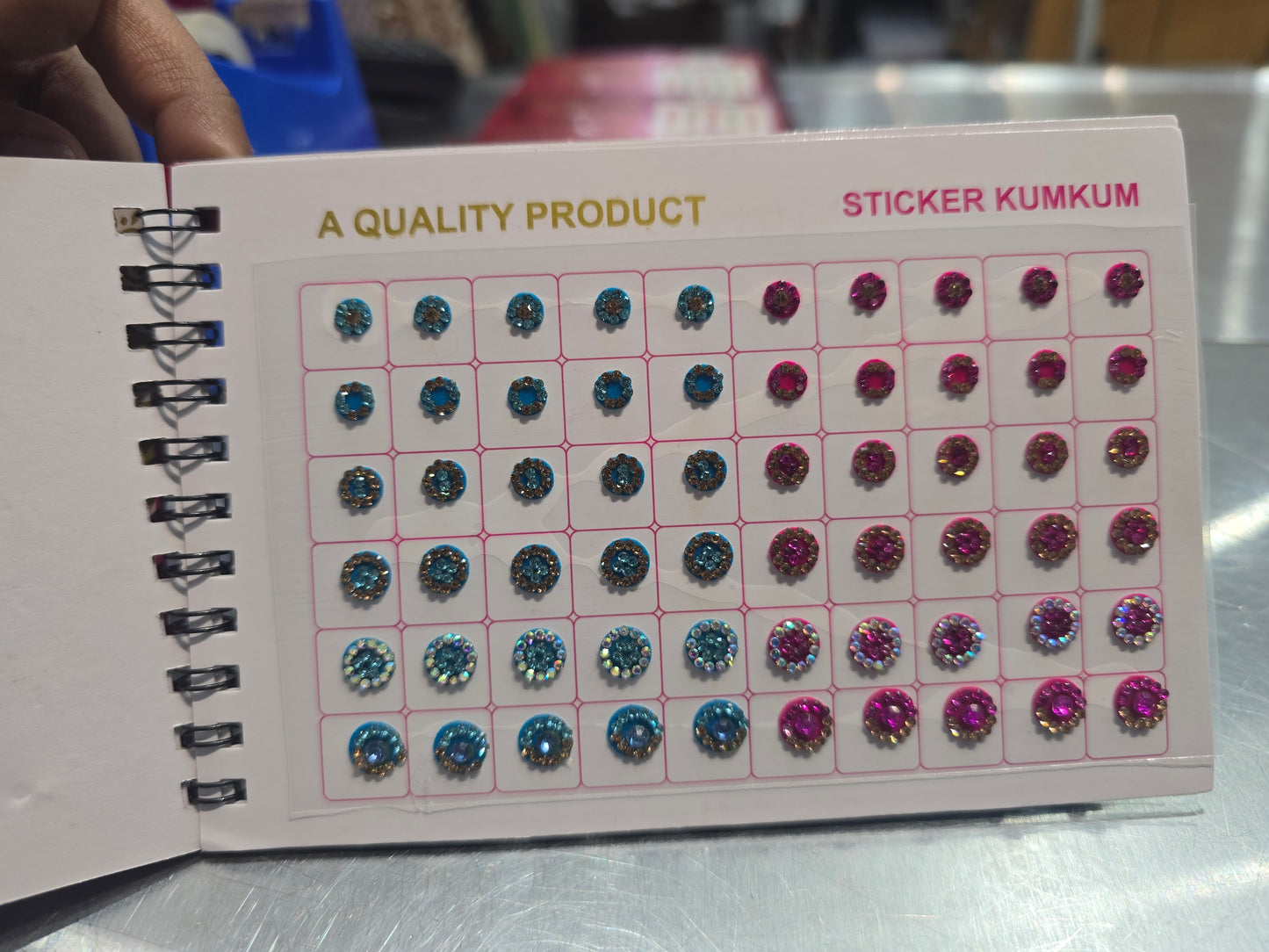#3 Beautiful designer gold stone tikka/bindi book