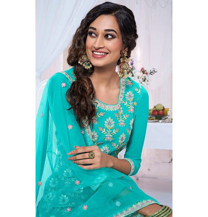 Beautiful designer sharara suit