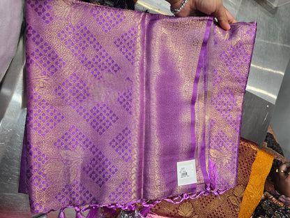 Beautiful designer mulberry box silk saree