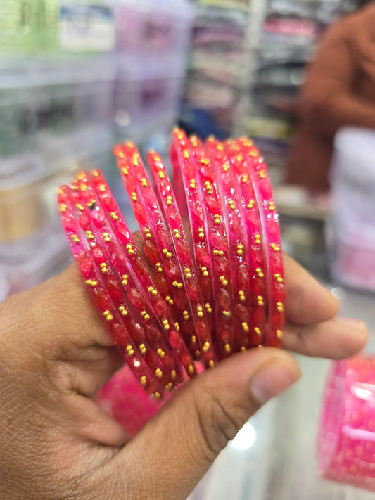 Beautiful designer raindrop bangles set