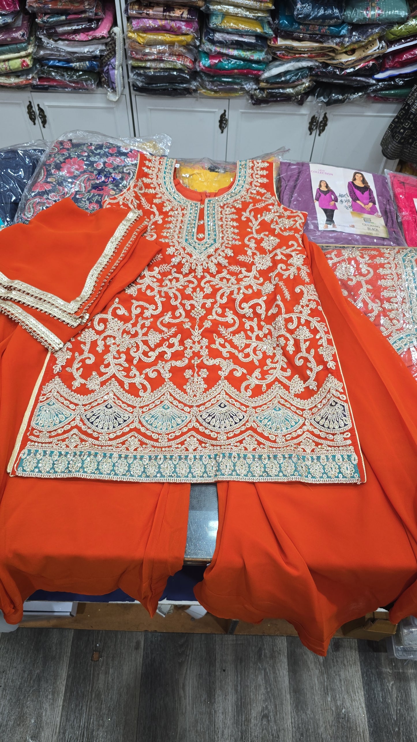 Beautiful designer plazo suit for kids