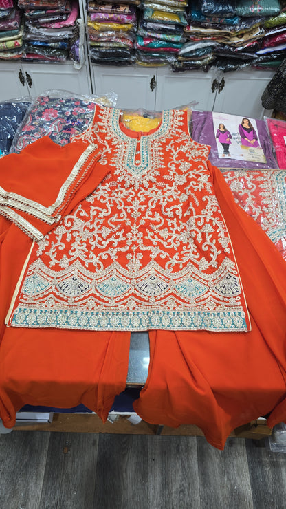 Beautiful designer plazo suit for kids