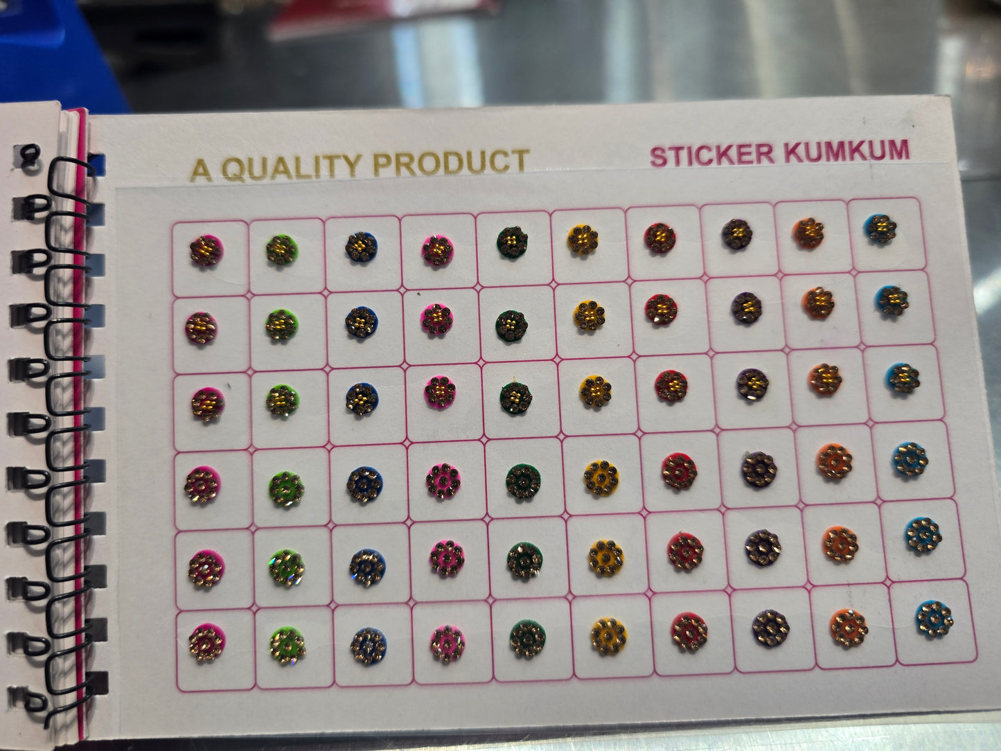 #5 Beautiful designer gold stone tikka/bindi book