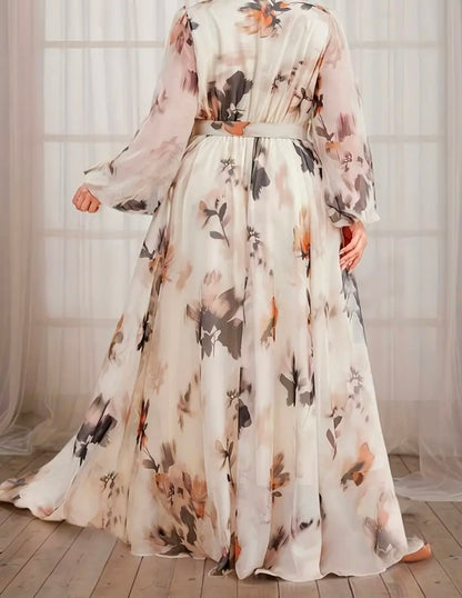 Beautiful designer long dress floral
