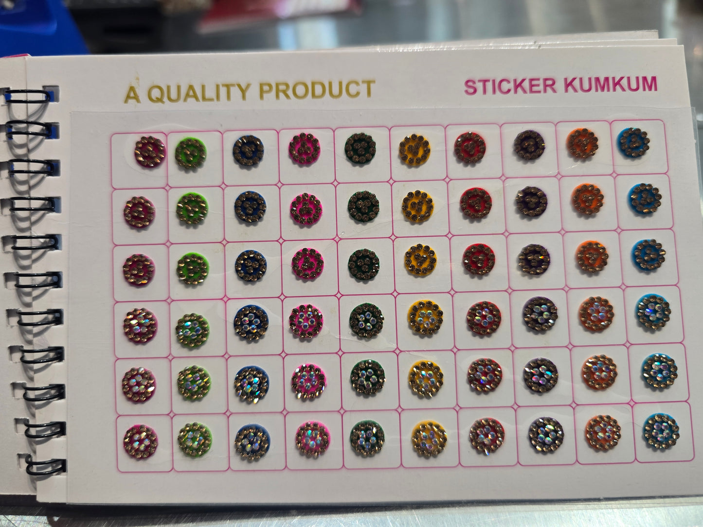 #5 Beautiful designer gold stone tikka/bindi book