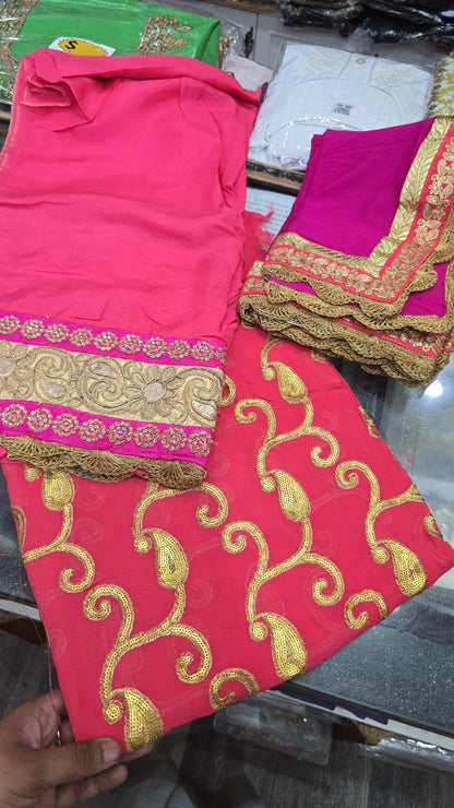 Beautiful designer unstitched suit