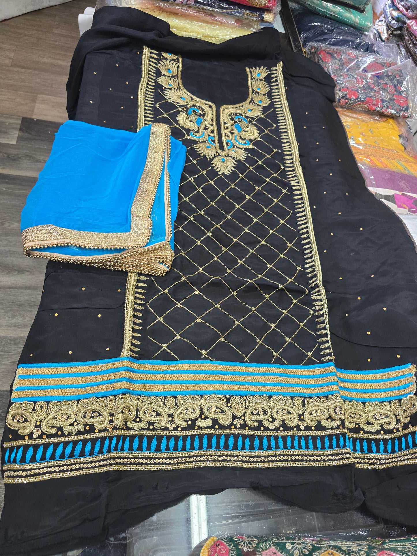 Beautiful designer unstitched suit