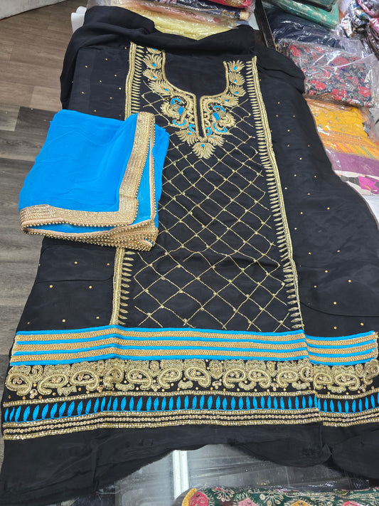 Beautiful designer unstitched suit