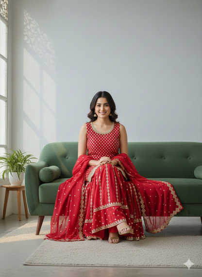 Beautiful designer sharara suit