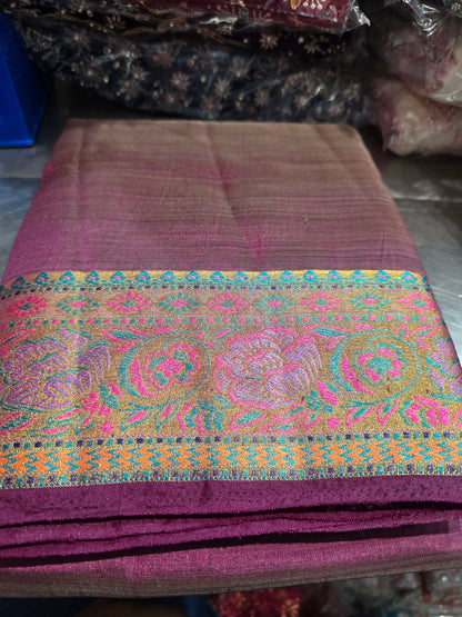 Beautiful designer temple silk saree