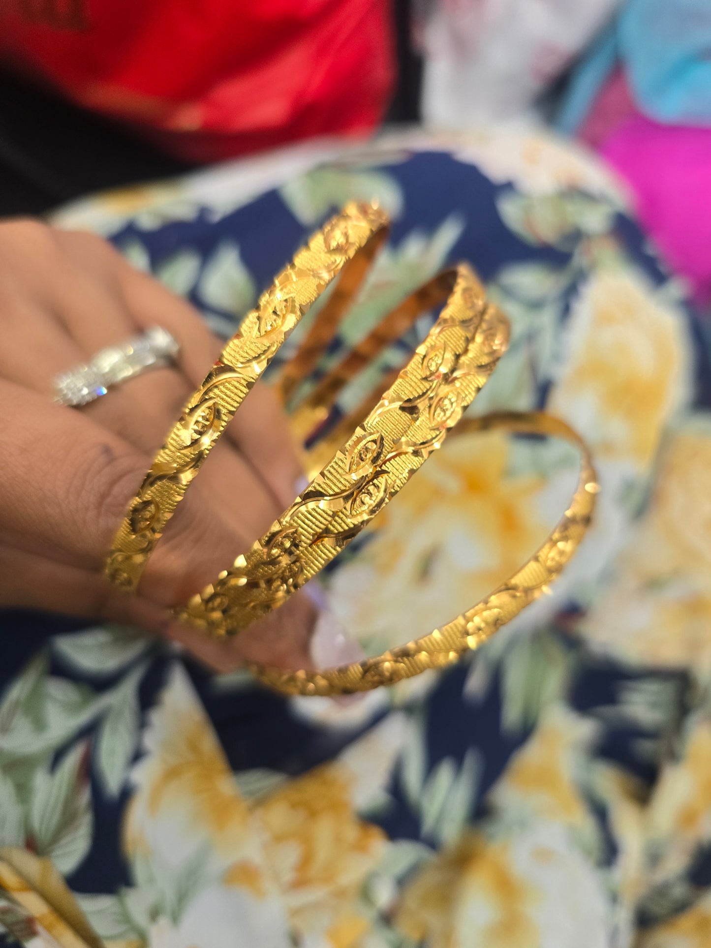 Beautiful gold plated bangles