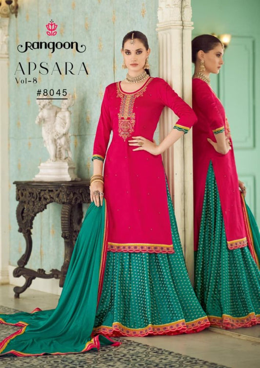Beautiful designer Kurti with skirt and duppatta
