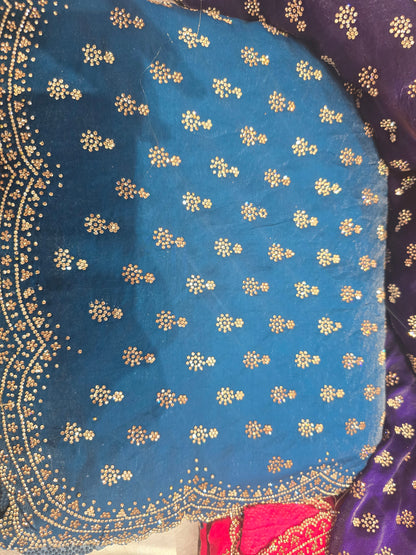 Beautiful designer fully embroidered Jimmy Choo saree