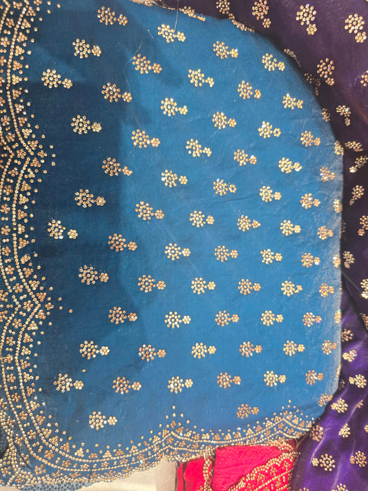 Beautiful designer fully embroidered Jimmy Choo saree