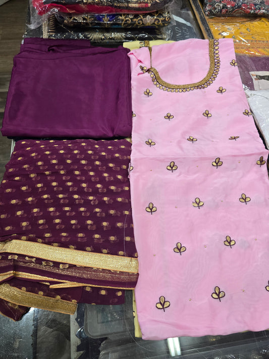 Beautiful designer unstitched suit