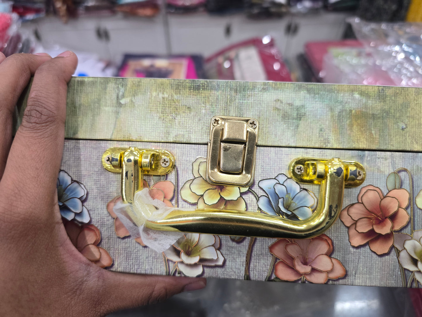 Beautiful designer bangle box with bangles