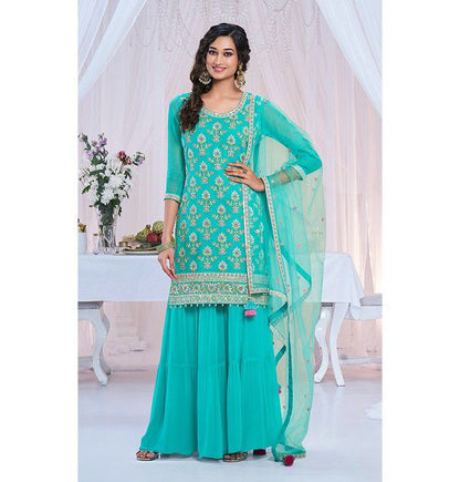 Beautiful designer sharara suit