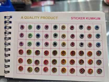 #5 Beautiful designer gold stone tikka/bindi book