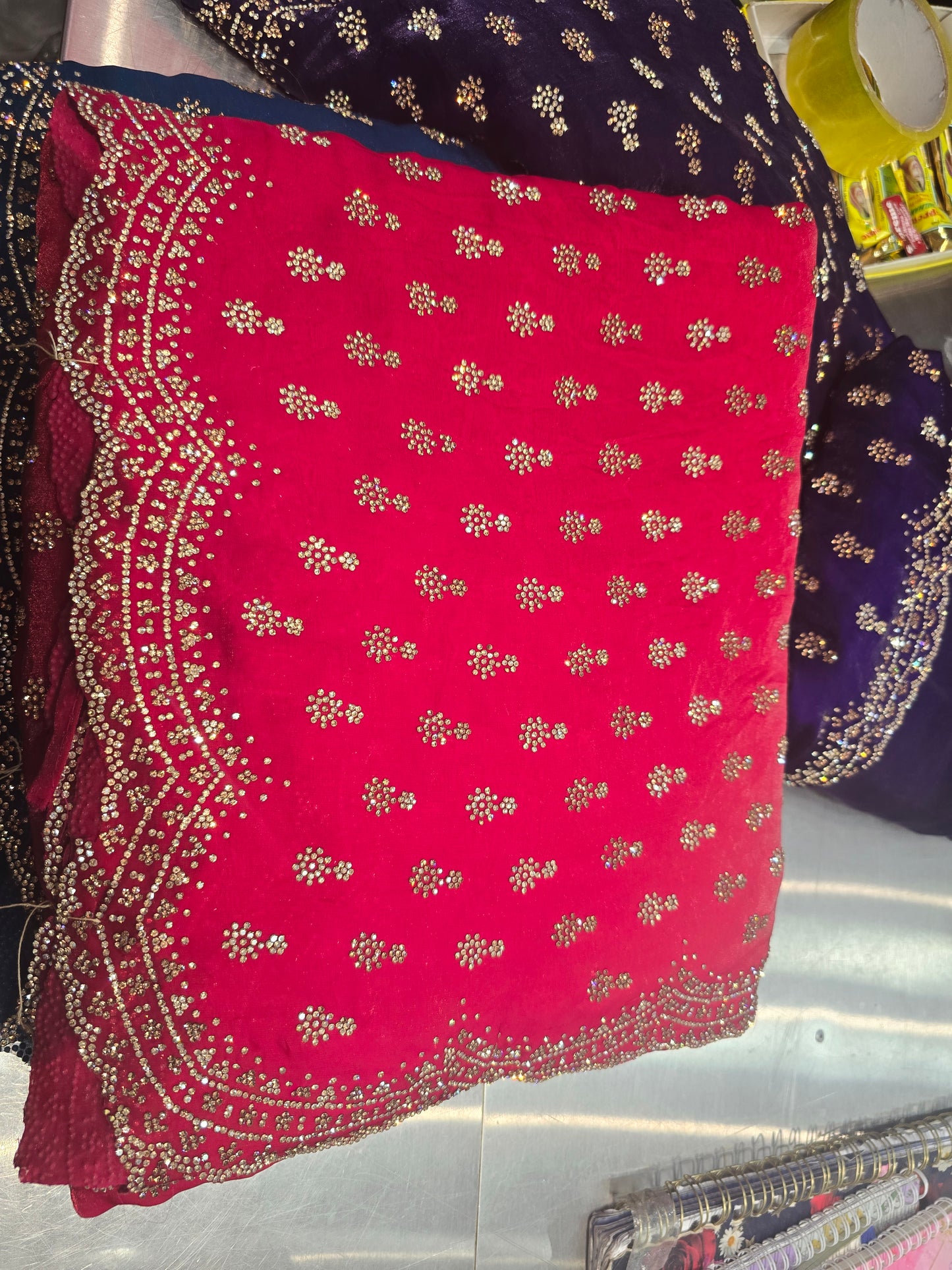 Beautiful designer fully embroidered Jimmy Choo saree