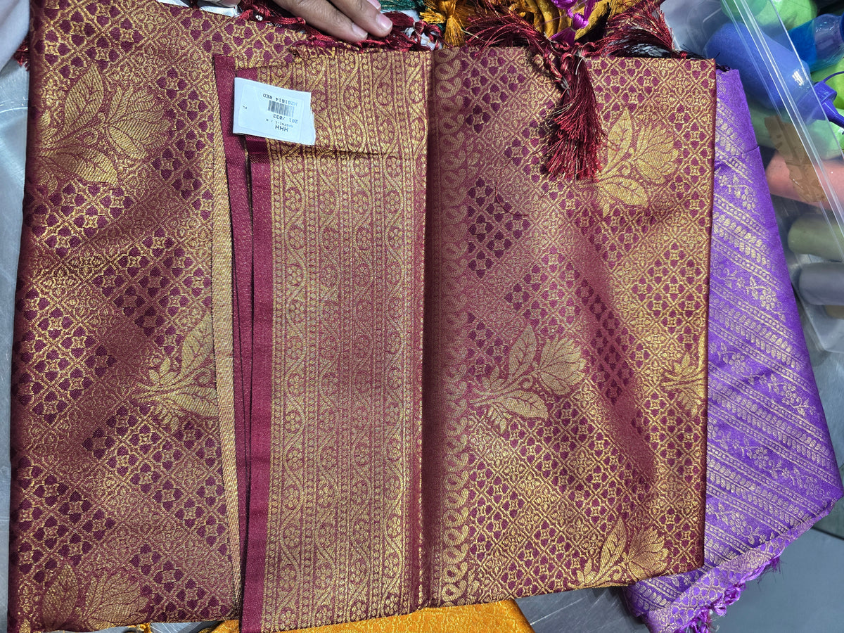 Beautiful designer mulberry box silk saree