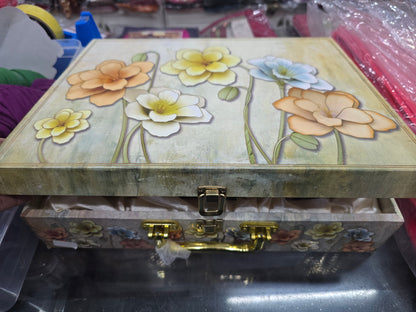 Beautiful designer bangle box with bangles