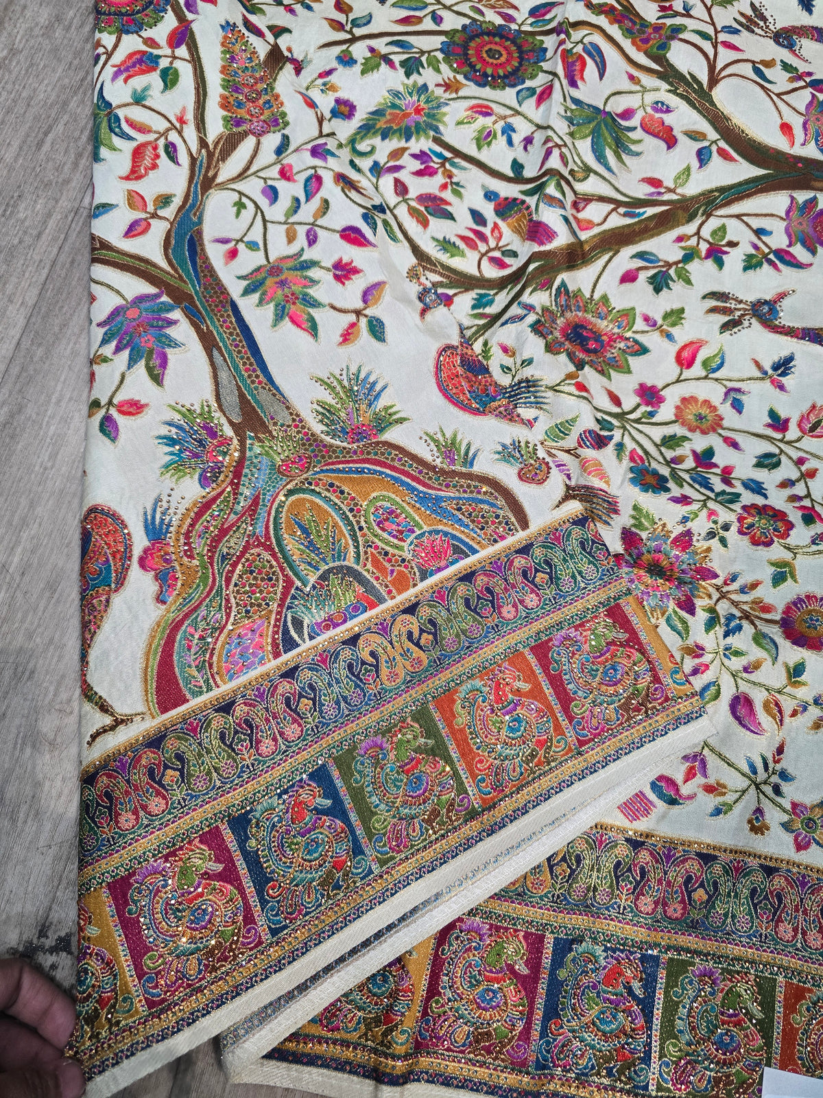 Beautiful designer pure silk saree