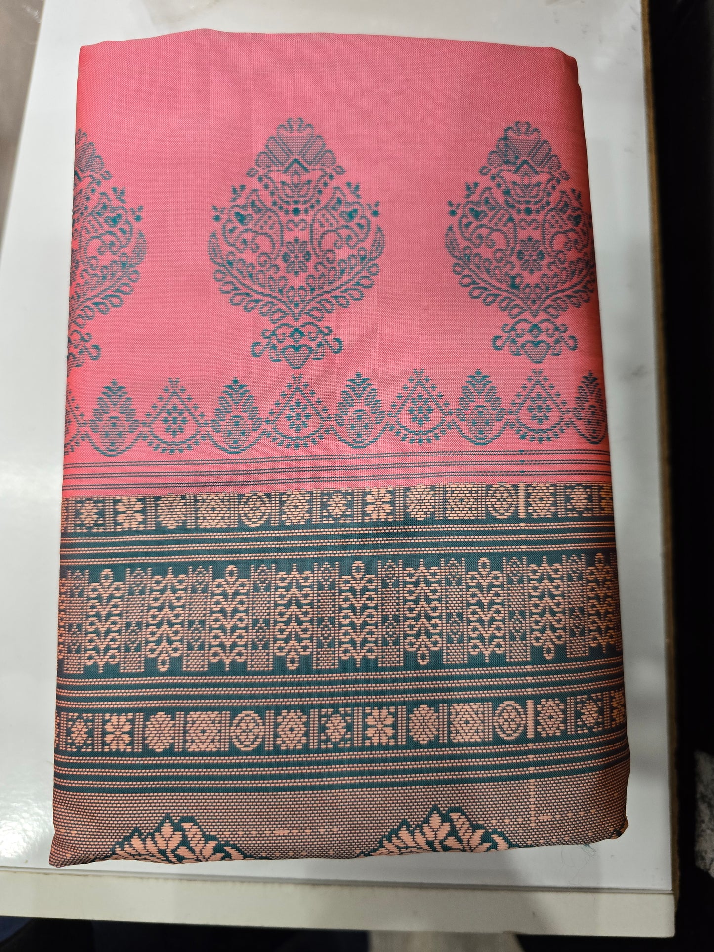 Beautiful designer temple silk saree
