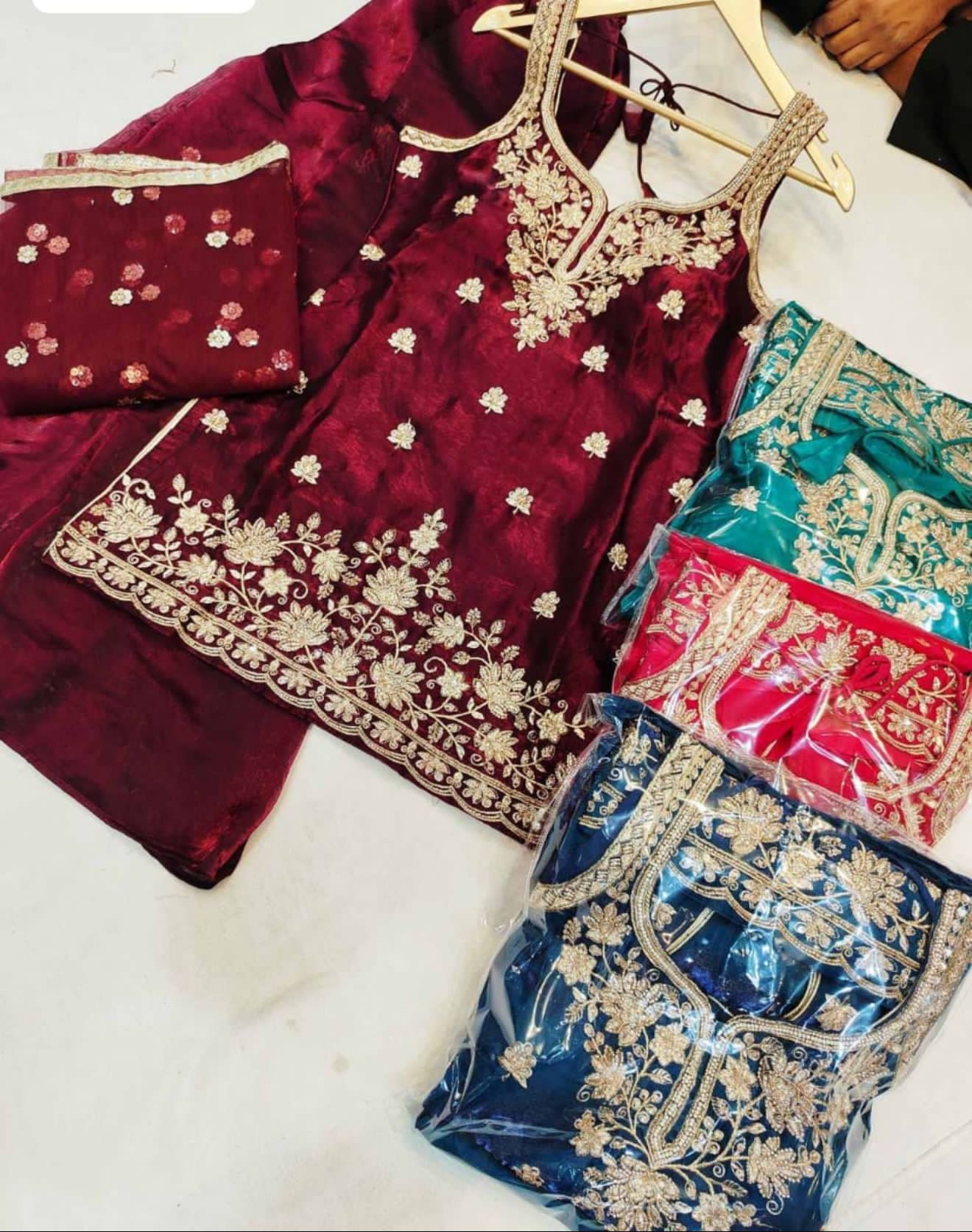 Beautiful designer plazo suit